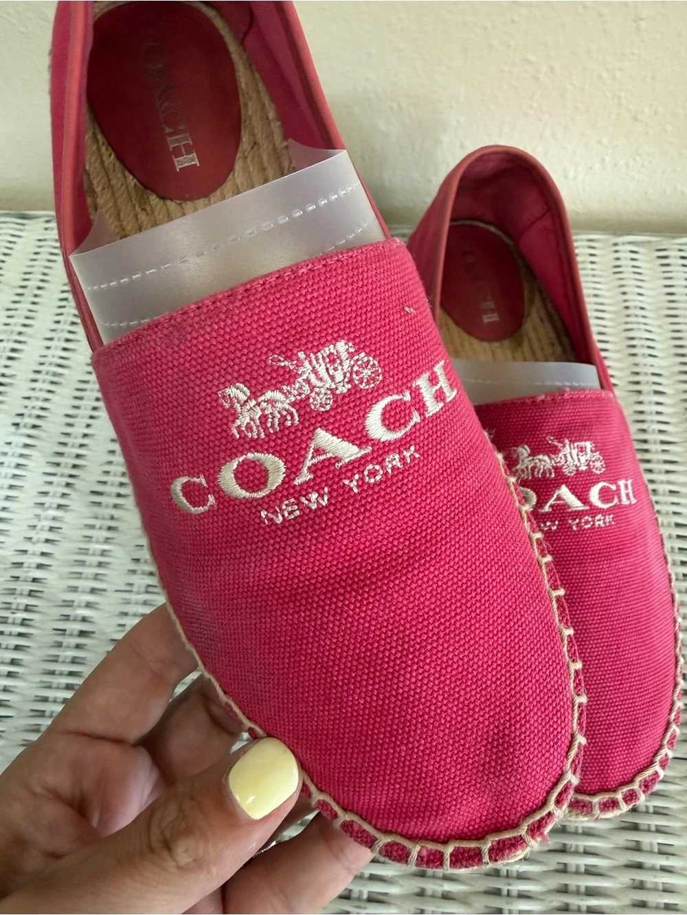 COACH Rhoda Canvas Espadrille Slip-On Shoes
